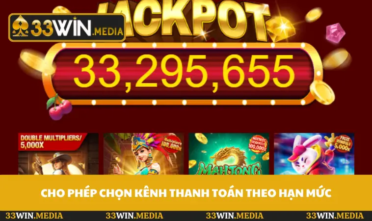 Cho phép chọn kênh thanh toán theo hạn mức