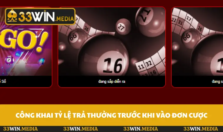 Công khai tỷ lệ trả thưởng trước khi vào đơn cược