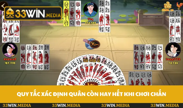 Quy tắc xác định quân còn hay hết khi chơi chắn